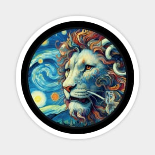 ZODIAC Leo - Astrological LEO - LEO - ZODIAC sign - Van Gogh style - 25 Magnet